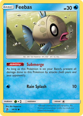 Feebas (28/70) [Sun &amp; Moon: Dragon Majesty] 