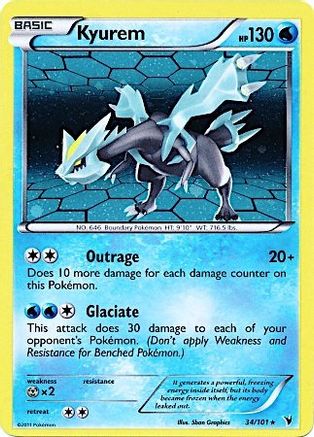 Kyurem (34/101) (Cosmos Holo) [Black & White: Noble Victories]