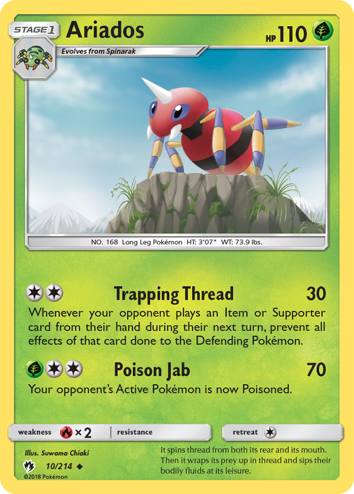 Ariados (10/214) [Sun &amp; Moon: Lost Thunder] 