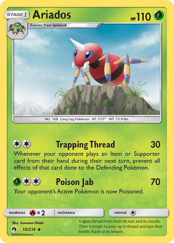 Ariados (10/214) [Sun &amp; Moon: Lost Thunder] 