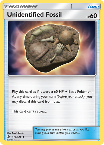 Unidentified Fossil (116/131) [Sun &amp; Moon: Forbidden Light] 