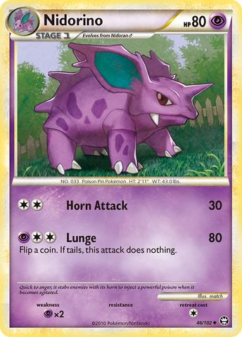 Nidorino (46/102) [HeartGold &amp; SoulSilver: Triumphant] 
