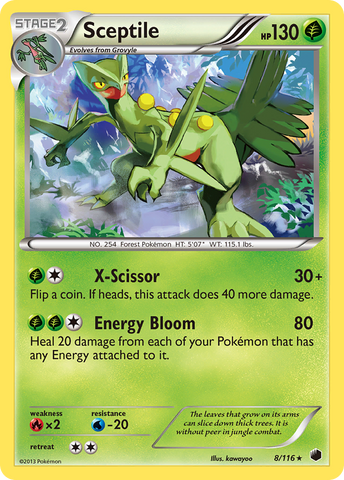 Sceptile (8/116) [Black &amp; White: Plasma Freeze] 