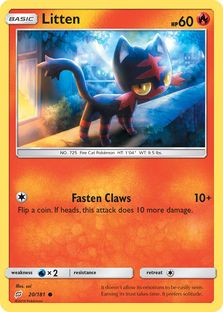 Litten (20/181) [Sun &amp; Moon: Team Up] 