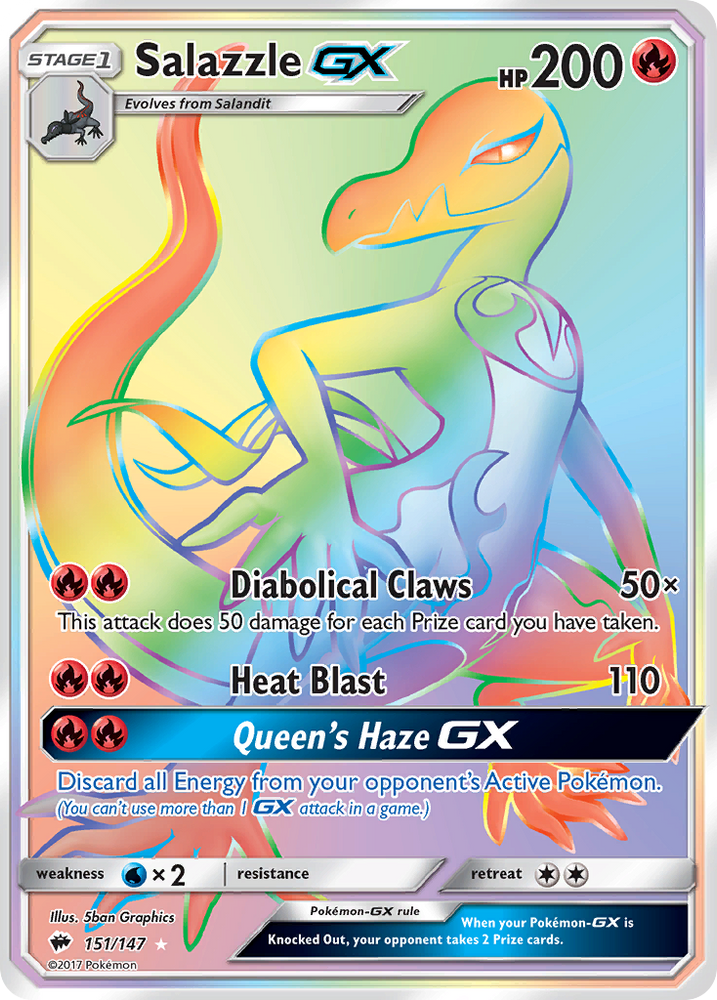 Salazzle GX (151/147) [Sun &amp; Moon: Burning Shadows] 