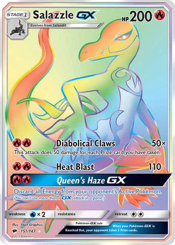 Salazzle GX (151/147) [Sun &amp; Moon: Burning Shadows] 