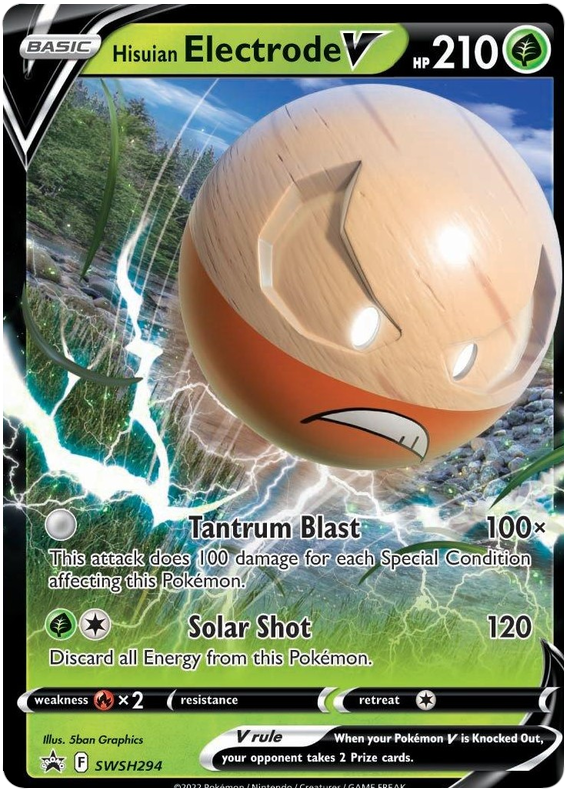 Hisuian Electrode V (SWSH294) (Jumbo Card) [Sword &amp; Shield: Black Star Promos] 