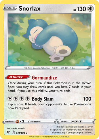 Snorlax (131/185) [Sword &amp; Shield: Vivid Voltage] 