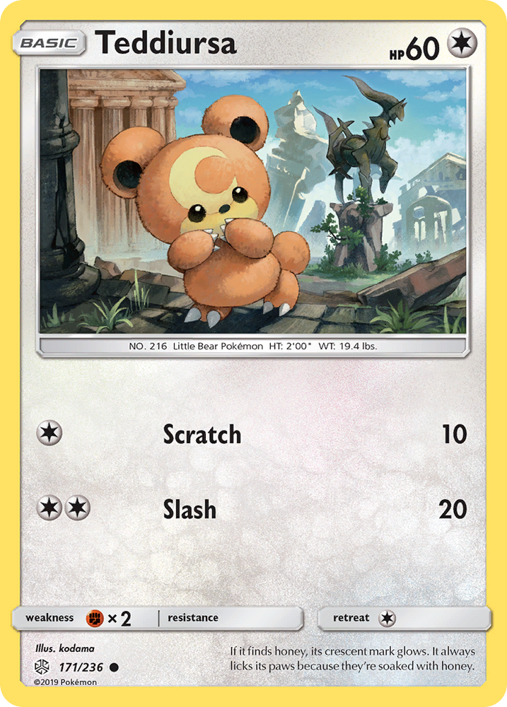 Teddiursa (171/236) [Sun &amp; Moon: Cosmic Eclipse] 