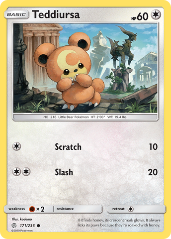 Teddiursa (171/236) [Sun &amp; Moon: Cosmic Eclipse] 