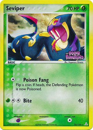 Seviper (32/110) (Stamped) [EX: Holon Phantoms]