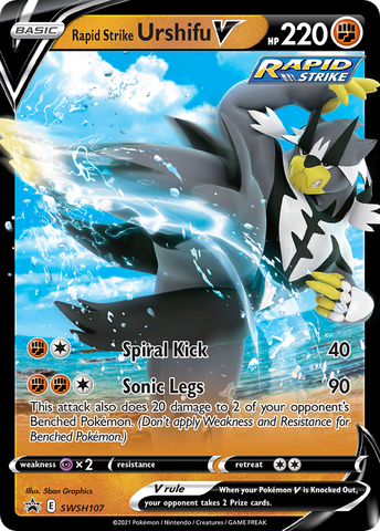 Rapid Strike Urshifu V (SWSH107) [Sword &amp; Shield: Black Star Promos] 