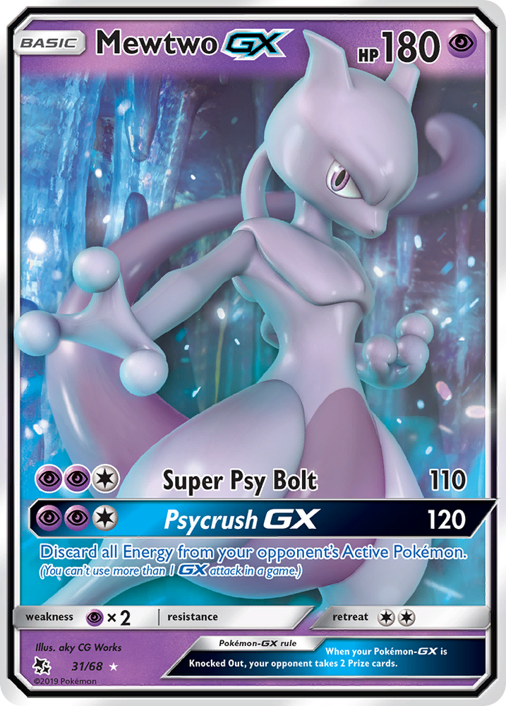 Mewtwo GX (31/68) [Sun &amp; Moon: Hidden Fates] 