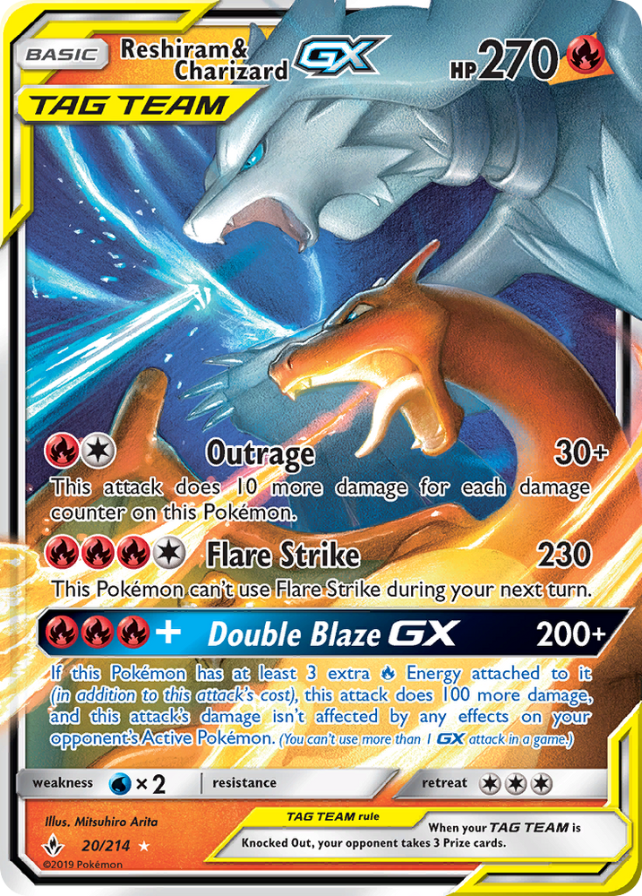 Reshiram &amp; Charizard GX (20/214) [Sun &amp; Moon: Unbroken Bonds] 