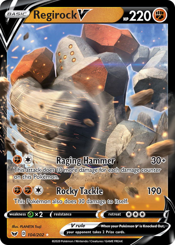 Regirock V (104/202) [Sword &amp; Shield: Base Set] 