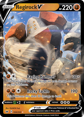 Regirock V (104/202) [Sword &amp; Shield: Base Set] 