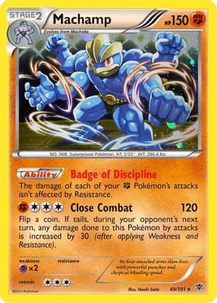 Machamp (49/101) (Cosmos Holo) [Black &amp; White: Plasma Blast] 