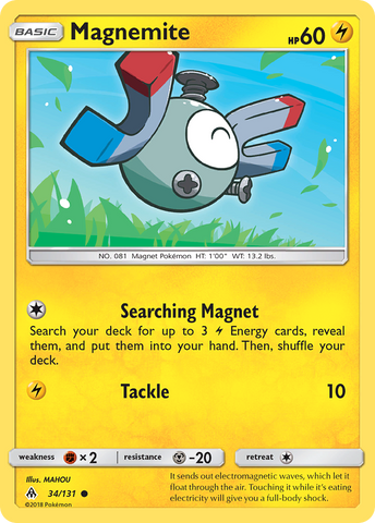 Magnemite (34/131) [Sun &amp; Moon: Forbidden Light] 