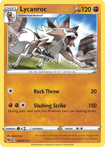 Lycanroc (030/073) [Sword &amp; Shield: Champion's Path] 