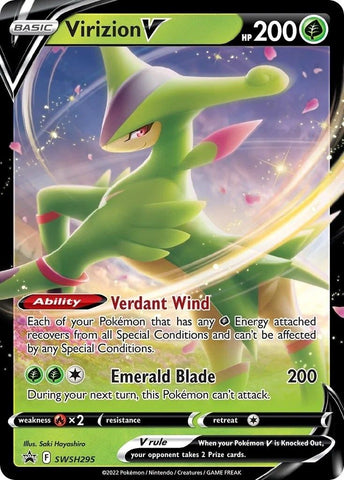 Virizion V (SWSH295) (Jumbo Card) [Sword &amp; Shield: Black Star Promos] 