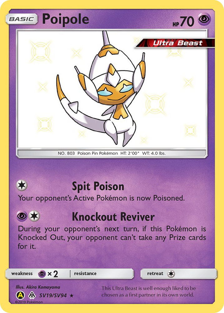 Poipole (SV19/SV94) [Sun &amp; Moon: Hidden Fates - Shiny Vault] 