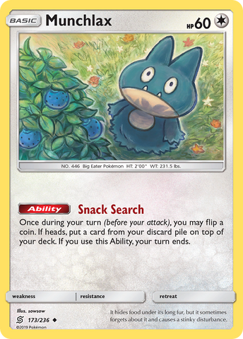 Munchlax (173/236) [Sun &amp; Moon: Unified Minds] 