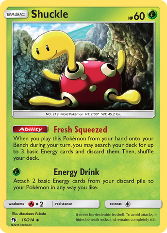 Shuckle (16/214) [Sun &amp; Moon: Lost Thunder] 