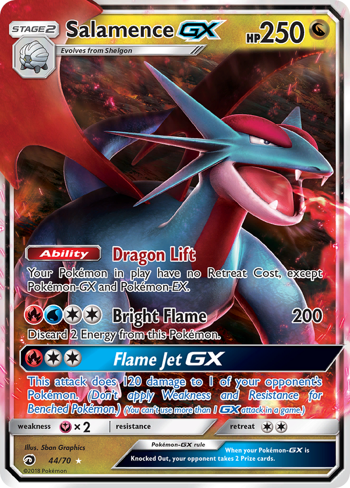 Salamence GX (44/70) [Sun &amp; Moon: Dragon Majesty] 