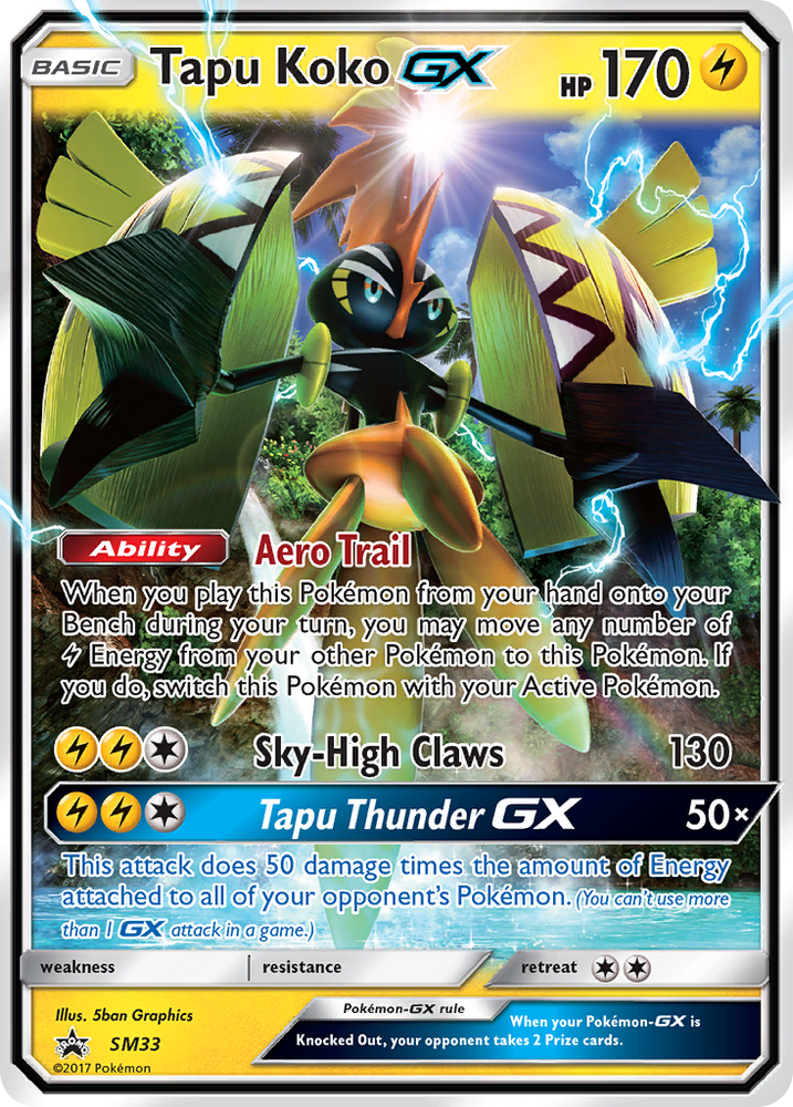 Tapu Koko GX (SM33) [Sun &amp; Moon: Black Star Promos] 