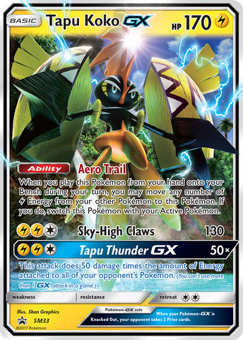 Tapu Koko GX (SM33) [Sun &amp; Moon: Black Star Promos] 