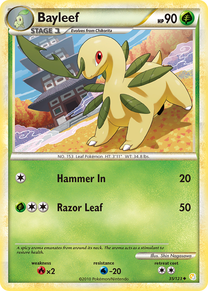 Bayleef (35/123) [HeartGold &amp; SoulSilver: Base Set] 