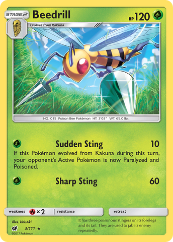 Beedrill (3/111) [Sun &amp; Moon: Crimson Invasion] 