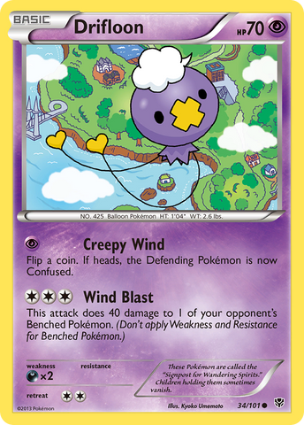 Drifloon (34/101) [Black &amp; White: Plasma Blast] 
