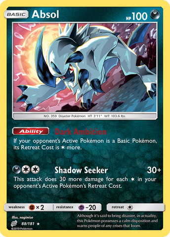 Absol (88/181) [Sun &amp; Moon: Team Up] 