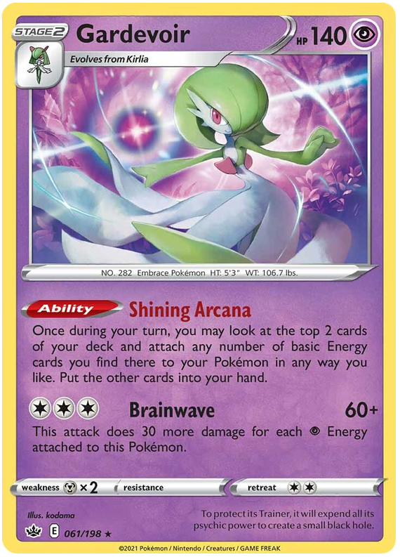 Gardevoir (061/198) (Theme Deck Exclusive) [Sword &amp; Shield: Chilling Reign] 