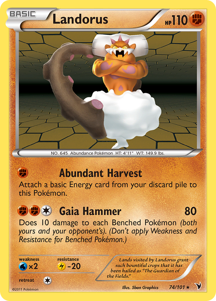 Landorus (74/101) [Black &amp; White: Noble Victories] 