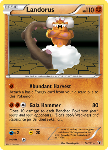 Landorus (74/101) [Black &amp; White: Noble Victories] 