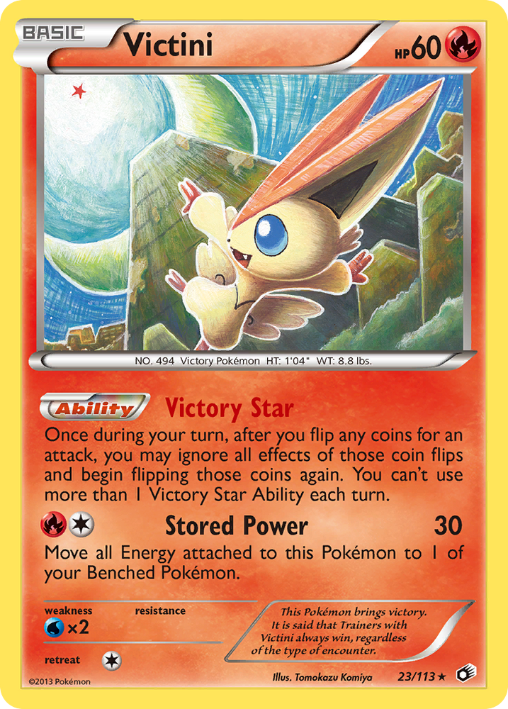 Victini (23/113) (Theme Deck Exclusive) [Black &amp; White: Legendary Treasures] 