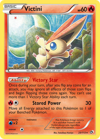 Victini (23/113) (Theme Deck Exclusive) [Black &amp; White: Legendary Treasures] 