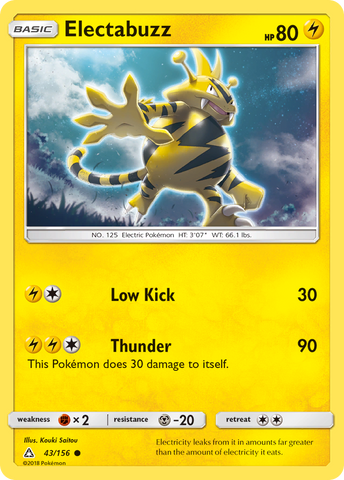 Electabuzz (43/156) [Sun &amp; Moon: Ultra Prism] 