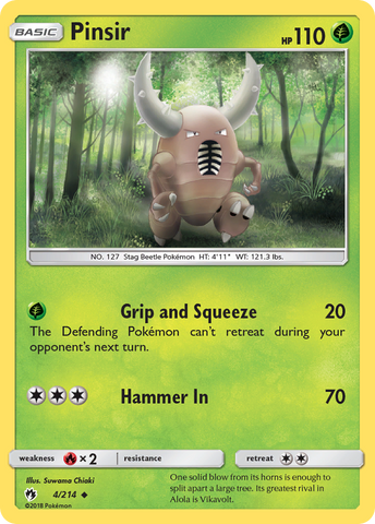 Pinsir (4/214) [Sun &amp; Moon: Lost Thunder] 