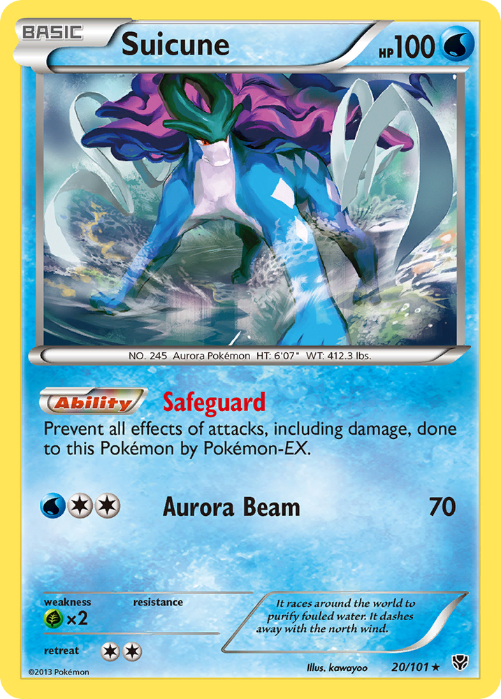Suicune (20/101) [Black &amp; White: Plasma Blast] 