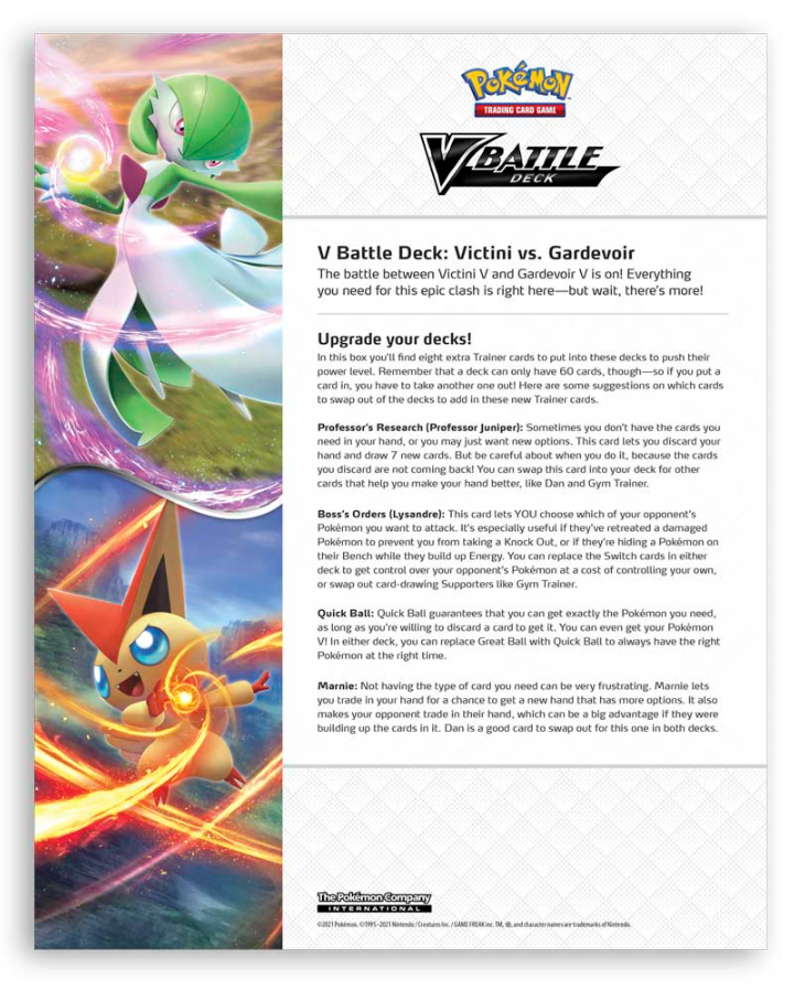 Sword &amp; Shield: Battle Styles - V Battle Deck (Victini vs. Gardevoir) 