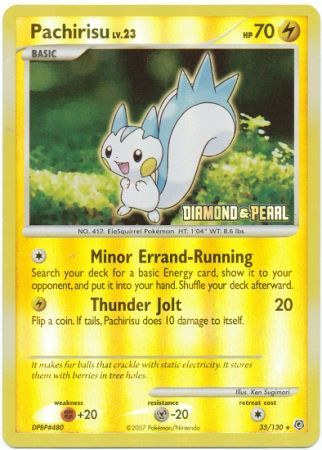 Pachirisu (35/130) [Burger King Specials: 2008 Collection] 