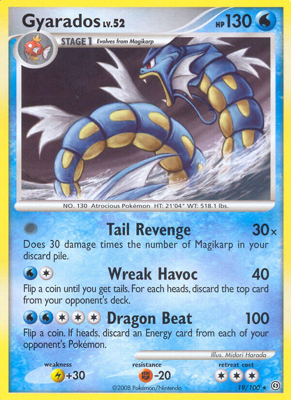 Gyarados (19/100) (Theme Deck Exclusive) [Diamond &amp; Pearl: Stormfront] 