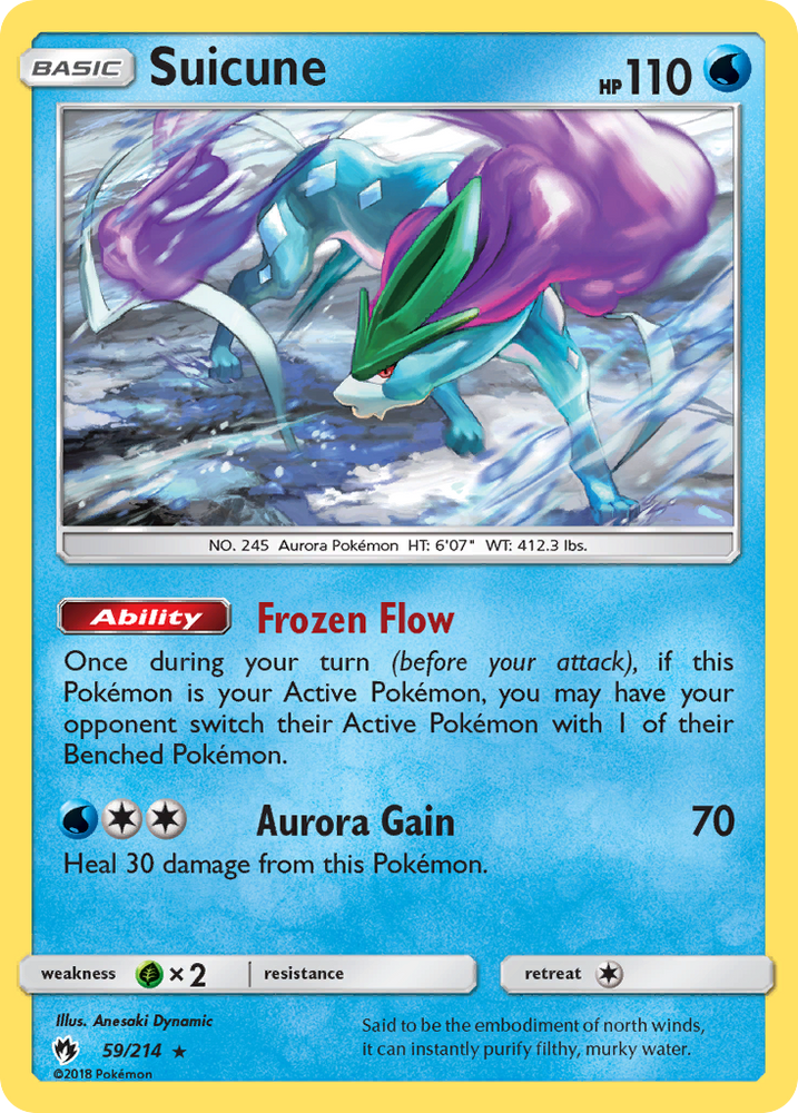 Suicune (59/214) [Sun &amp; Moon: Lost Thunder] 