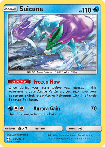 Suicune (59/214) [Sun &amp; Moon: Lost Thunder] 