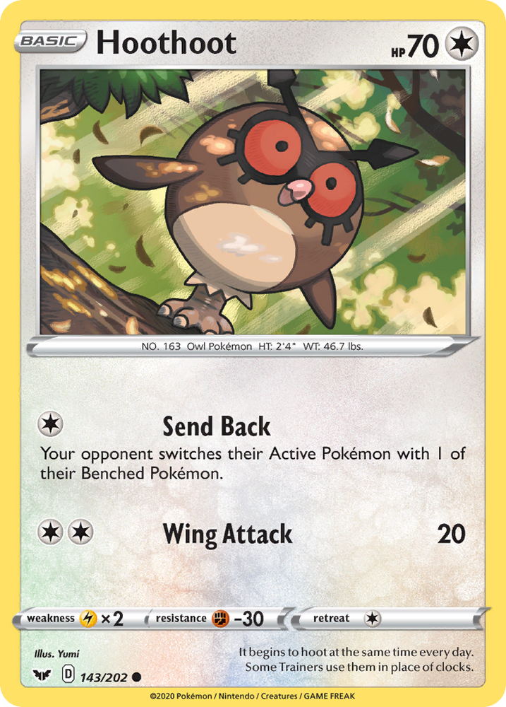 Hoothoot (143/202) [Sword &amp; Shield: Base Set] 