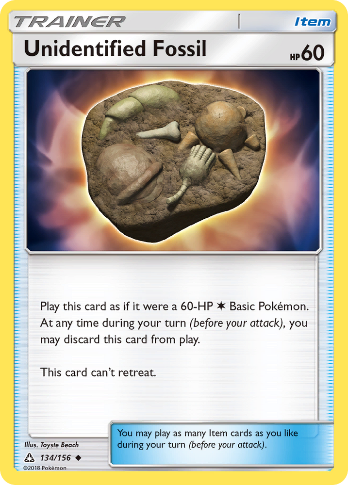 Unidentified Fossil (134/156) [Sun &amp; Moon: Ultra Prism] 