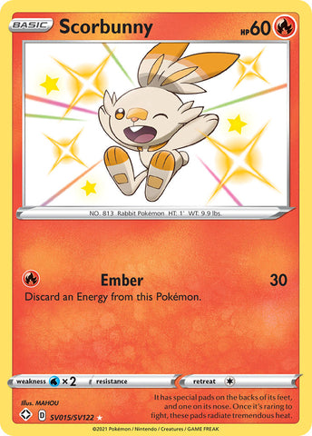 Scorbunny (SV015/SV122) [Sword &amp; Shield: Shining Fates] 